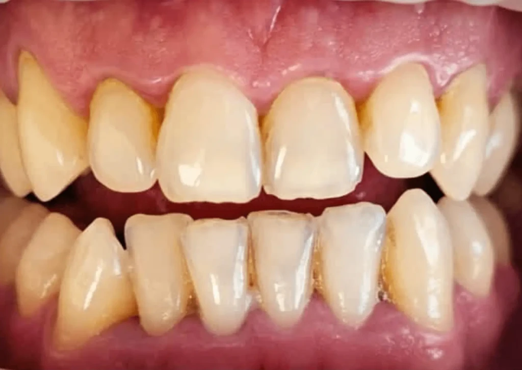 higienizacja zębów przed i po